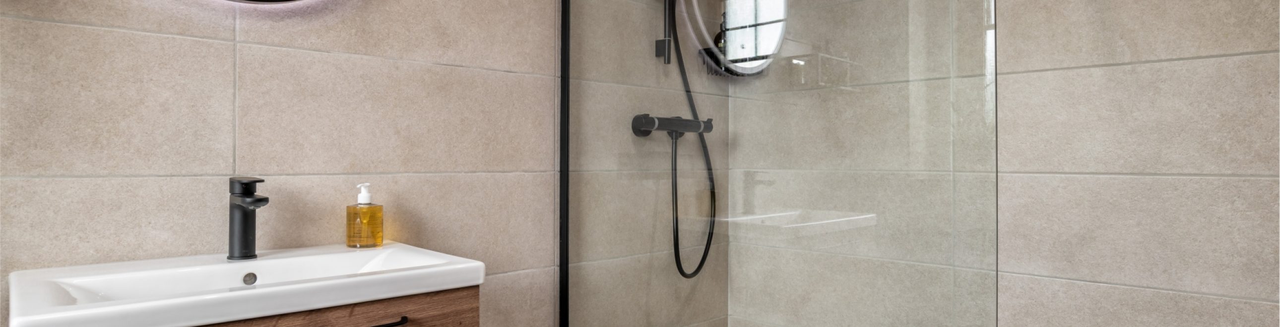 A stylish shower room, fully fitted for £12,994